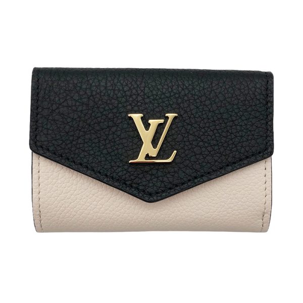 2 683 Louis Vuitton Portefeuille Lock Calf Leather Noir Black Ivory Pink Mini Wallet Handbag