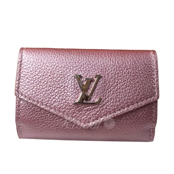 2 Louis Vuitton Portofoil Lock Crystal Rose Mini Wallet Handbag