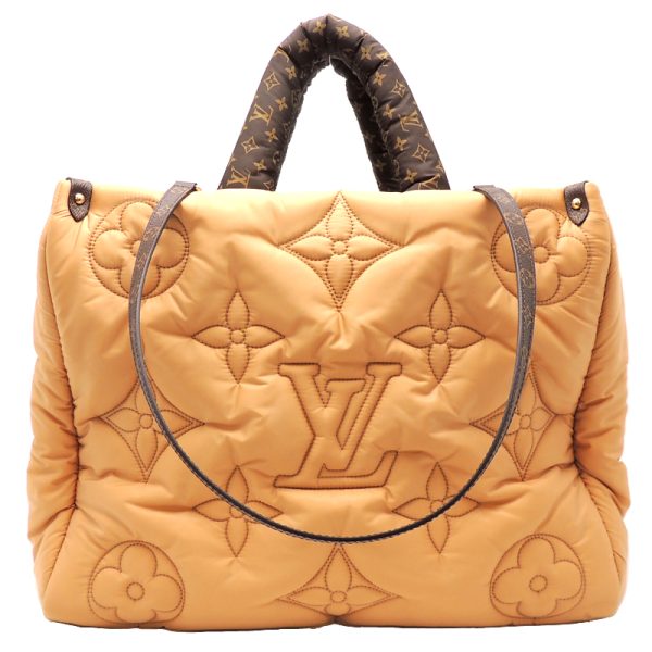 2 Louis Vuitton Pillow On The Go Recycled Nylon Beige GM LV Shoulder Bag