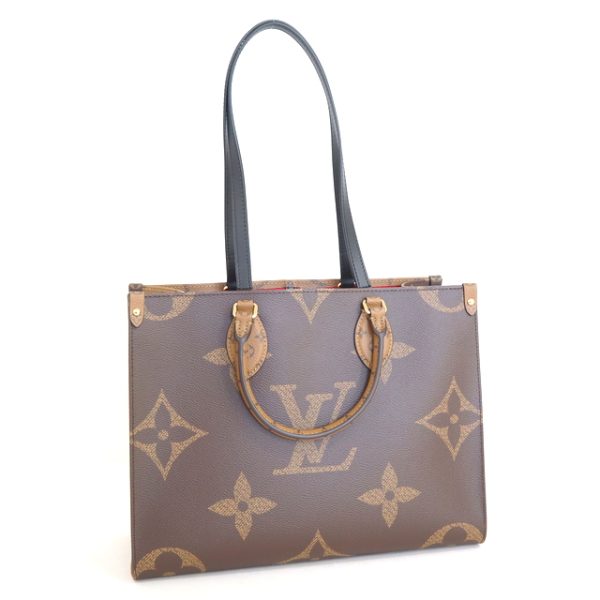 2 Louis Vuitton Tote Bag On The Go Monogram Rivers Brown MM 2way Shoulder Bag