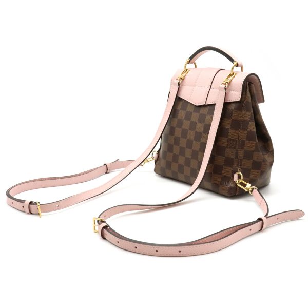 2 Louis Vuitton Damier Clapton Rucksack Mini Backpack 2WAY Handbag Pink