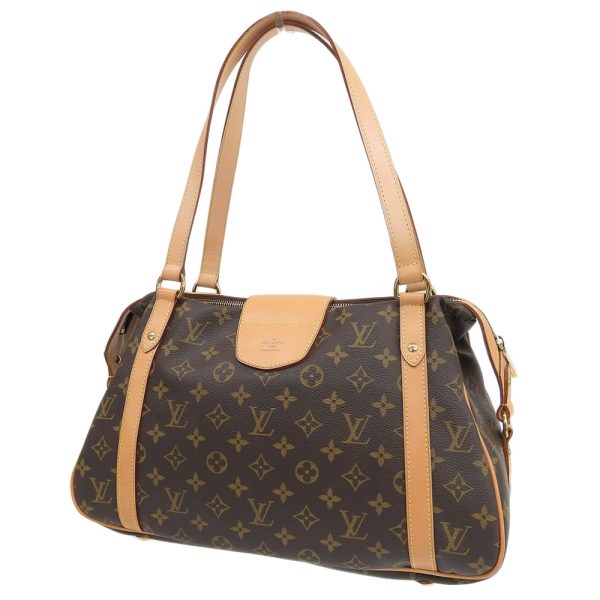 2 Louis Vuitton Stresa PM Monogram Leather Brown Shoulder Bag