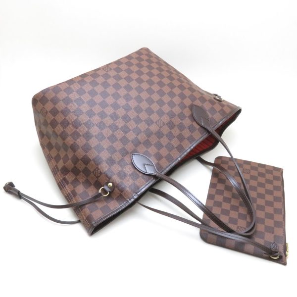 2 Louis Vuitton Tote Bag Neverfull Damier Ebene MM Handbag