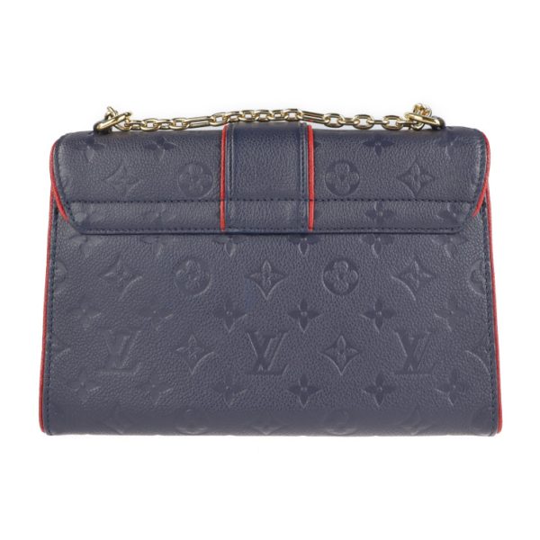 3 Louis Vuitton Saint Sulpice PM Shoulder Bag Monogram Implant Marine Rouge 2WAY Chain Diagonal Hang Vuitton