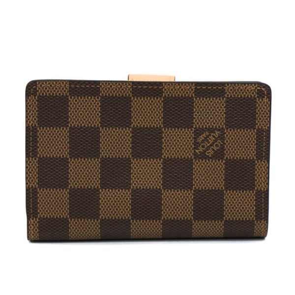 3 Louis Vuitton Damier Ebene Politefeuille Juliet Wallet Bifold Compact Brown