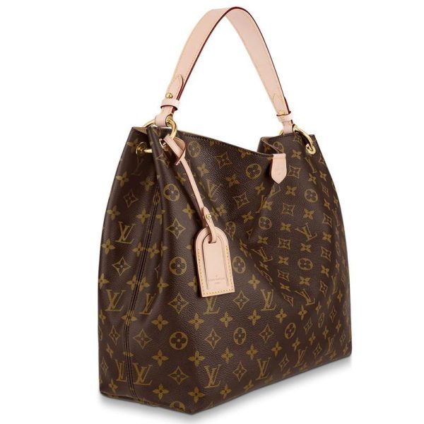 3 Louis Vuitton Graceful MM Hardware Gold Monogram Canvas Leather Shoulder Bag