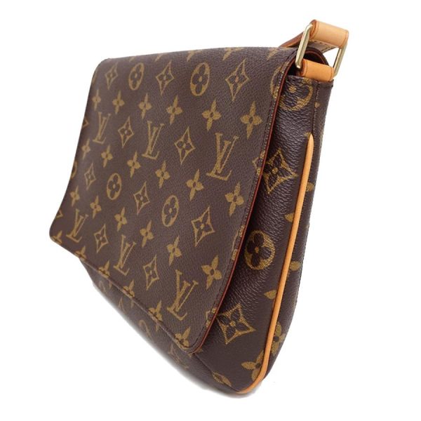 3 Louis Vuitton Musette Tango Metal Fittings Gold Monogram Canvas Brown Shoulder Bag