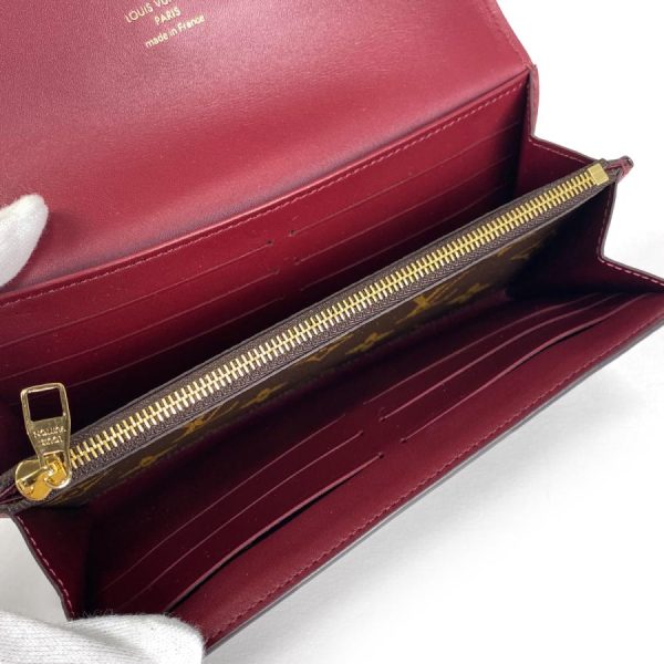3 Louis Vuitton Portefeuille Venus Wallet Monogram Brown Red Long Wallet Handbag