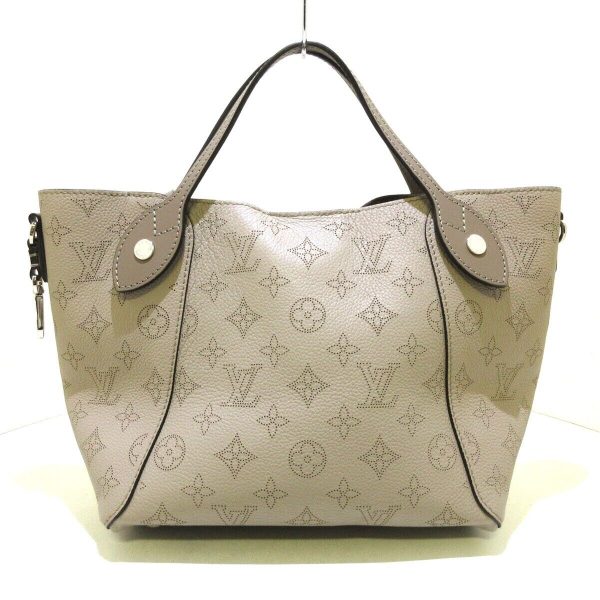 3 Louis Vuitton Hina PM Galet Mahina Tote Bag Beige