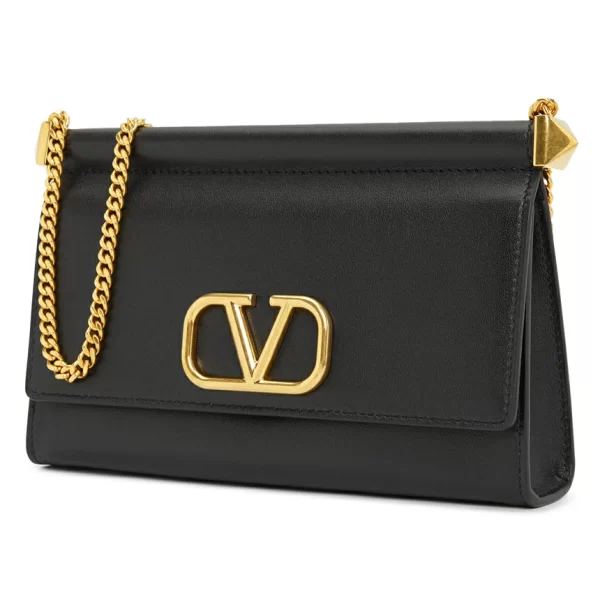 3 Valentino Leather Black Shoulder Bag