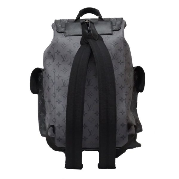 3 Louis Vuitton Christopher MM Rucksack Backpack Monogram Eclipse Black