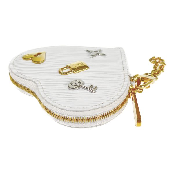 3 Louis Vuitton Portomonet Cool Love Lock Epi White Gold Hardware Shoulder bag