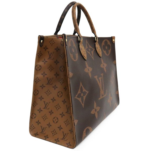 3 Louis Vuitton Tote Bag On The Go Giant Monogram Reverse Brown GM 2way Shoulder Bag