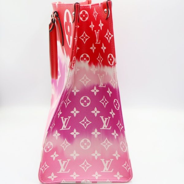 3 Louis Vuitton On The Go Monogram Giant Pink Red GM Shoulder Bag