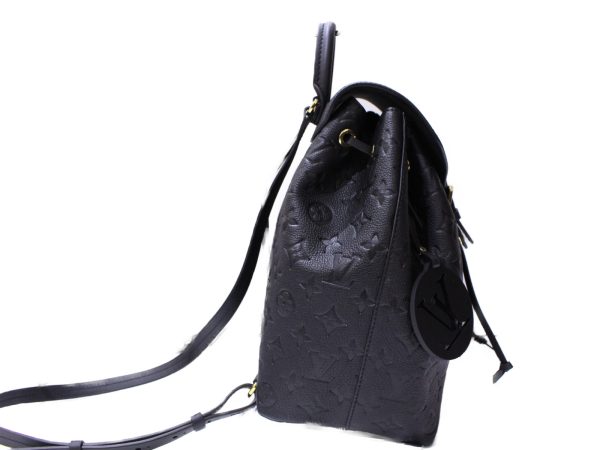 3 Louis Vuitton Montsouris PM Emplant Noir Black Rucksack Backpack