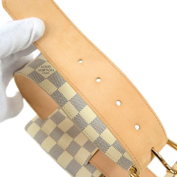 3 Louis Vuitton Ceinture Pochette Solo Bum Bag Azur Damier