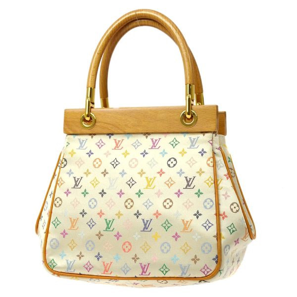 3 Louis Vuitton Abelia Hand Bag Monogram Multicolor White