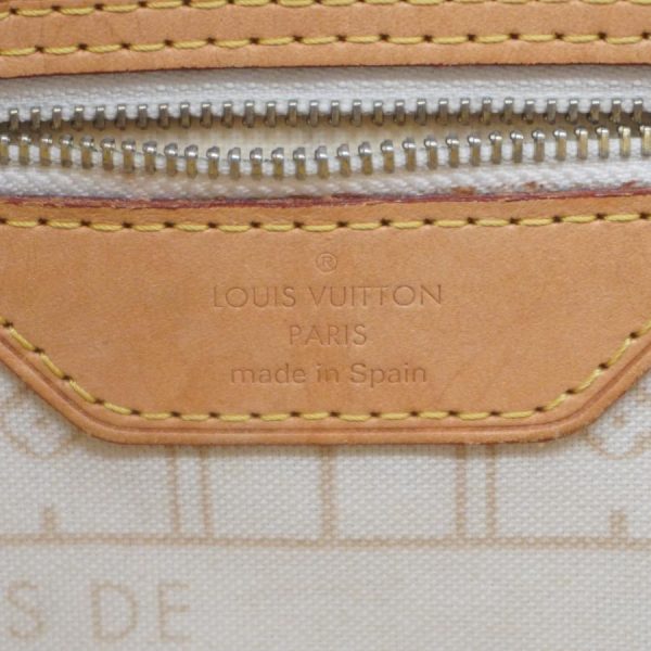 4 Louis Vuitton Neverfull Damier Azur MM Shoulder Bag