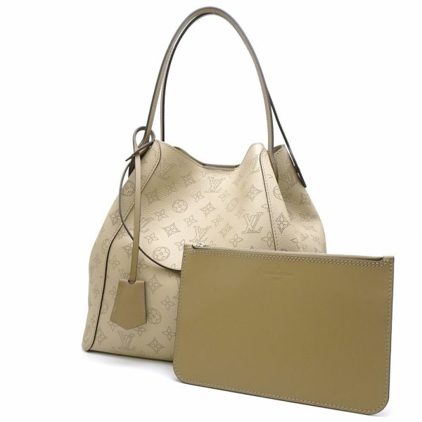 4 Louis Vuitton Mahina Hina MM Handbag Galet Beige