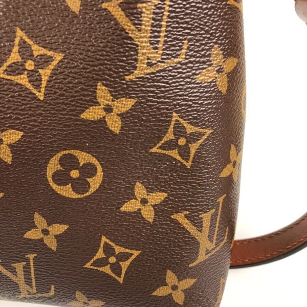 4 Louis Vuitton V Tote MM Monogram Canvas Leather Black Brown