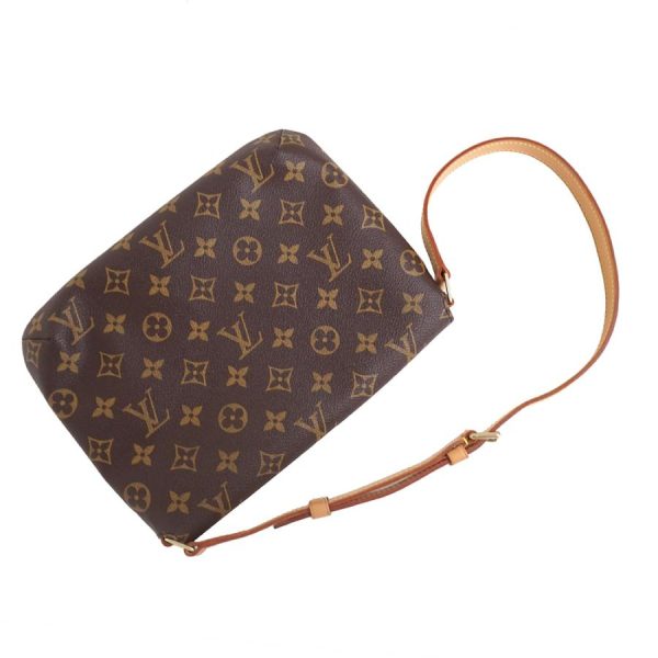 4 Louis Vuitton Musette Tango Metal Fittings Gold Monogram Canvas Brown Shoulder Bag