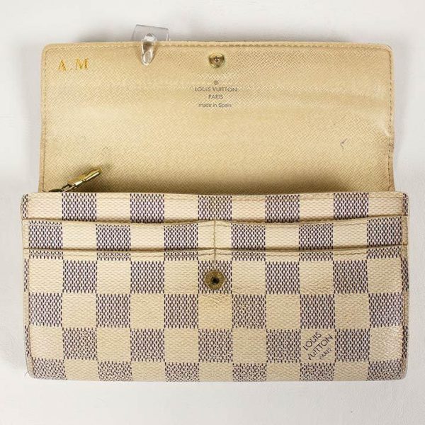 4 Louis Vuitton Damier Azur Long Wallet Handbag