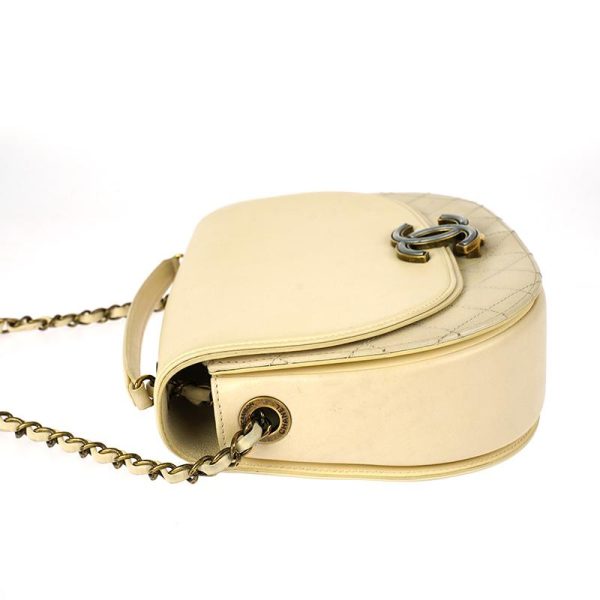 4 Chanel Matelasse Leather Beige 2way Shoulder Bag