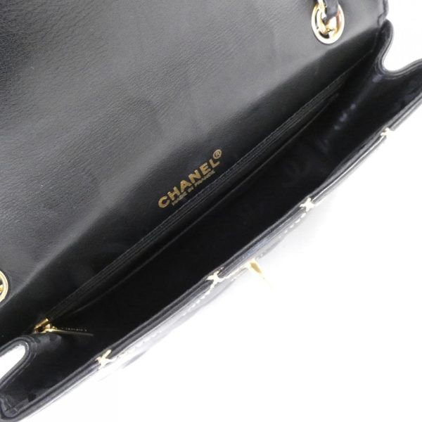 4 Chanel Metal Fittings Gold Wild Stitch Line Black Beige Shoulder Bag