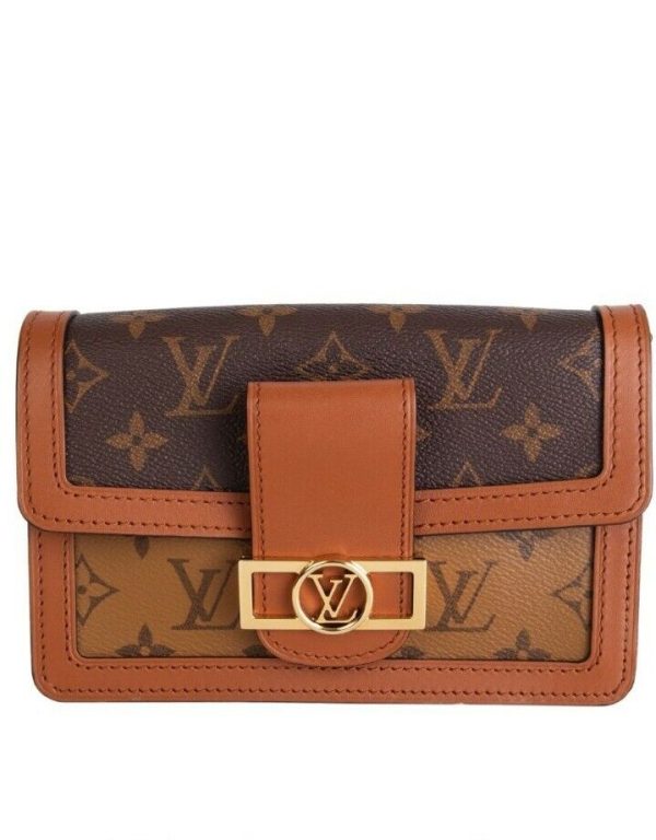 4 Louis Vuitton Bumbag Monogram Reverse Coated Canvas Brown