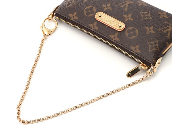 4 Louis Vuitton Pochette Mira MM Chain Shoulder Bag Black