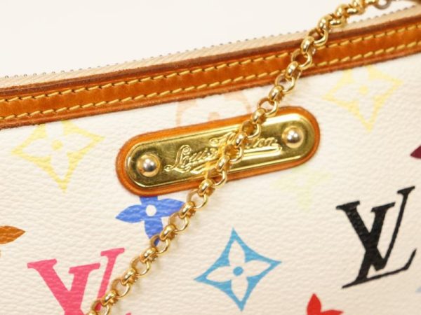 4 Louis Vuitton Pochette Milla Pouch Chain Shoulder Monogram Leather MM Shoulder Bag