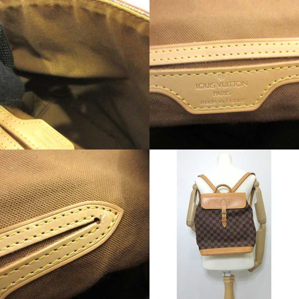 4 Louis Vuitton Bag Arlequin Ebene Brown Rucksack Backpack