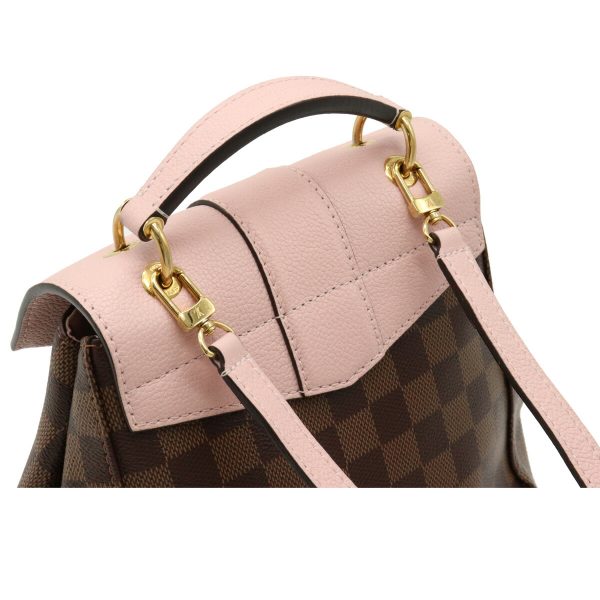 4 Louis Vuitton Damier Clapton Rucksack Mini Backpack 2WAY Handbag Pink