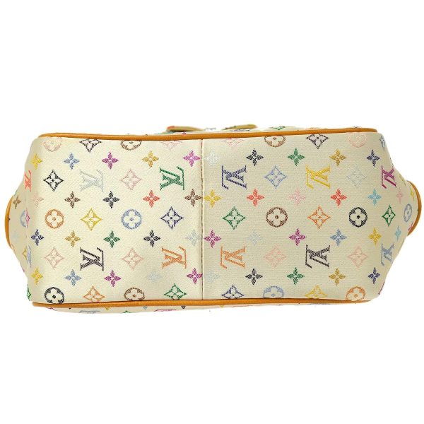 4 Louis Vuitton Abelia Hand Bag Monogram Multicolor White