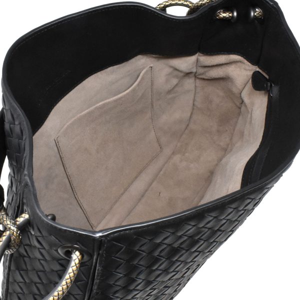 4 Bottega Veneta Business Bag Leather Black Shoulder Bag