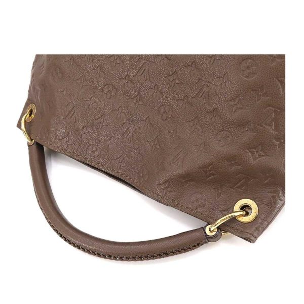 5 Louis Vuitton Artsy MM Metal fittings Gold Monogram Implant Leather Shoulder Bag