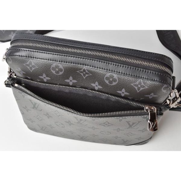 5 Louis Vuitton Trio Messenger Monogram Black Gray Eclipse Reverse canvas Shoulder Bag