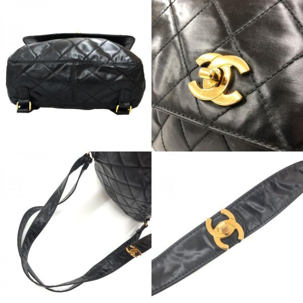 5 Chanel Matelasse Rucksack TurnLock Black Backpack