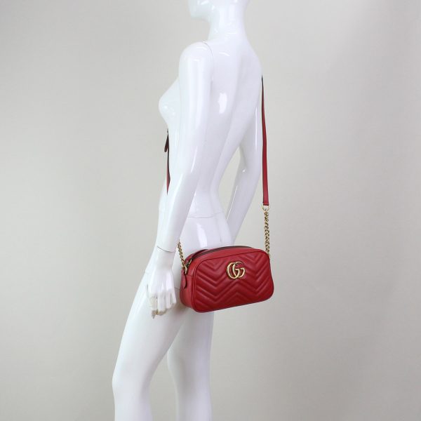 5 Gucci GG Marmont Crossbody Bag Red