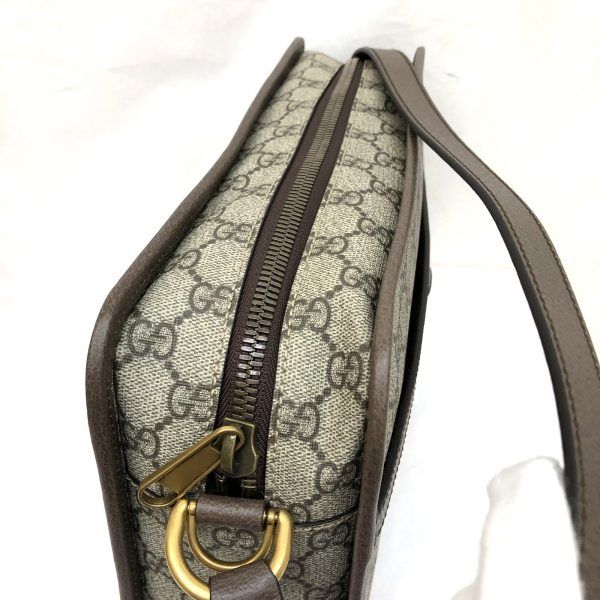 5 Gucci Sherry Line Webbing Line GG Pattern Beige Brown Sling Bag Crossbody Diagonal Bag