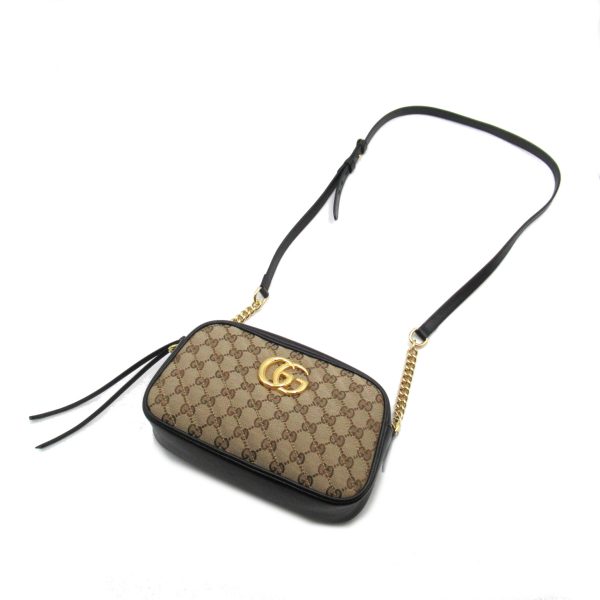 5 Gucci Marmont Small Shoulder Bag GG Canvas Brown