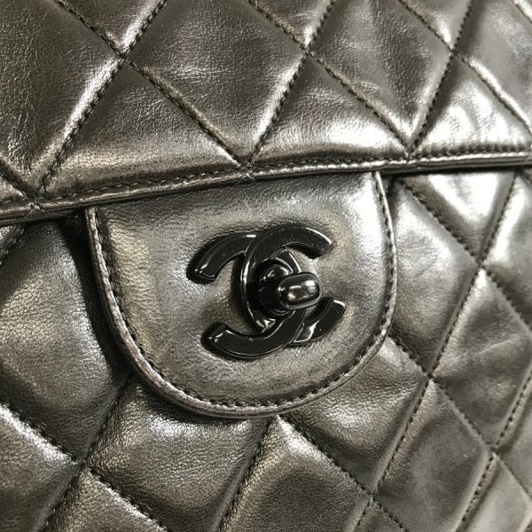 5 Chanel Matrasse Chain Shoulder Lambskin Black