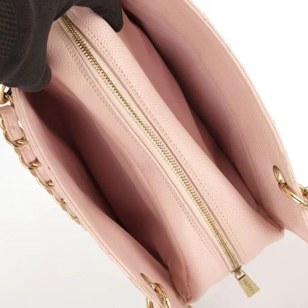 5 Chanel Coco Mark Chain Shoulder bag Caviar Skin Pink