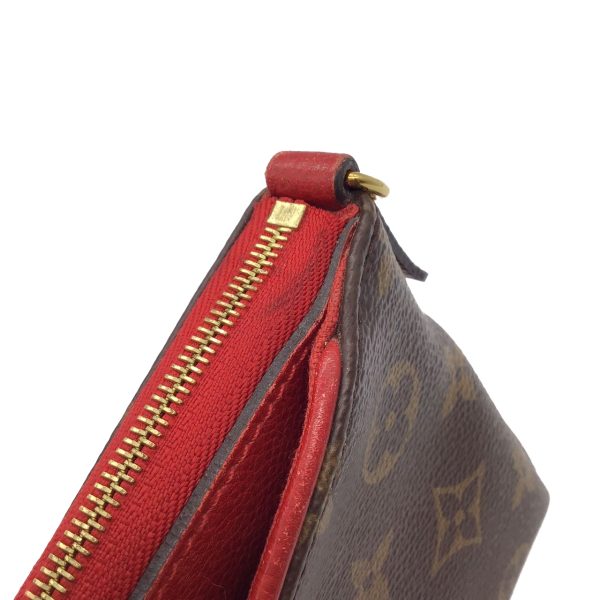 5 Louis Vuitton Monogram Para Scratch Sleise Red Chain Shoulder Bag