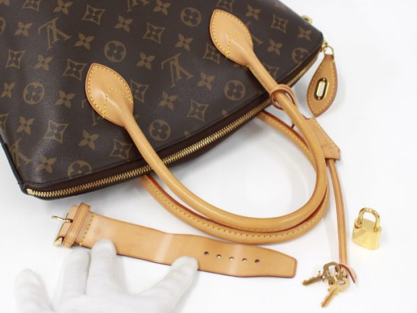 5 Louis Vuitton Lockit Monogram Leather Brown PM Handbag