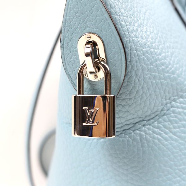 5 Louis Vuitton Parnacea Lockit Taurillon Leather Light Blue PM Shoulder Bag