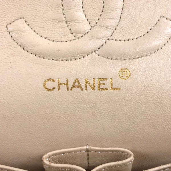 5 Chanel Hardware Gold Chain Shoulder Bag Lambskin White