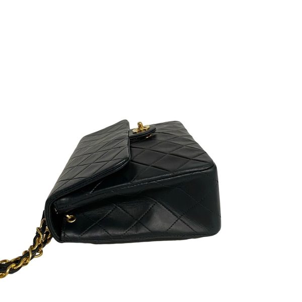 5 Chanel Chain Shoulder Leather Navy Shoulder Bag