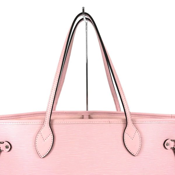 5 Louis Vuitton Neverfull MM Epi leather Tote Bag Pink