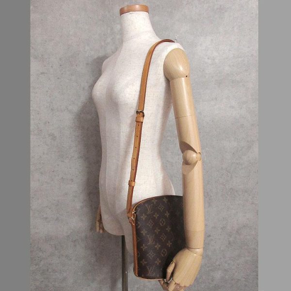 6 Louis Vuitton Drouot Metal Fittings Gold Monogram Leather Shoulder Bag